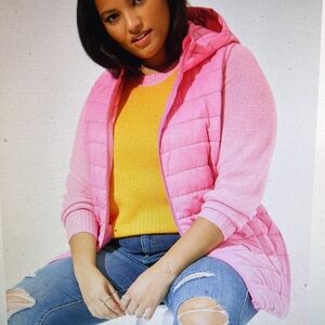 Torrid Pink Light Packable Puffer Vest size 5 like new